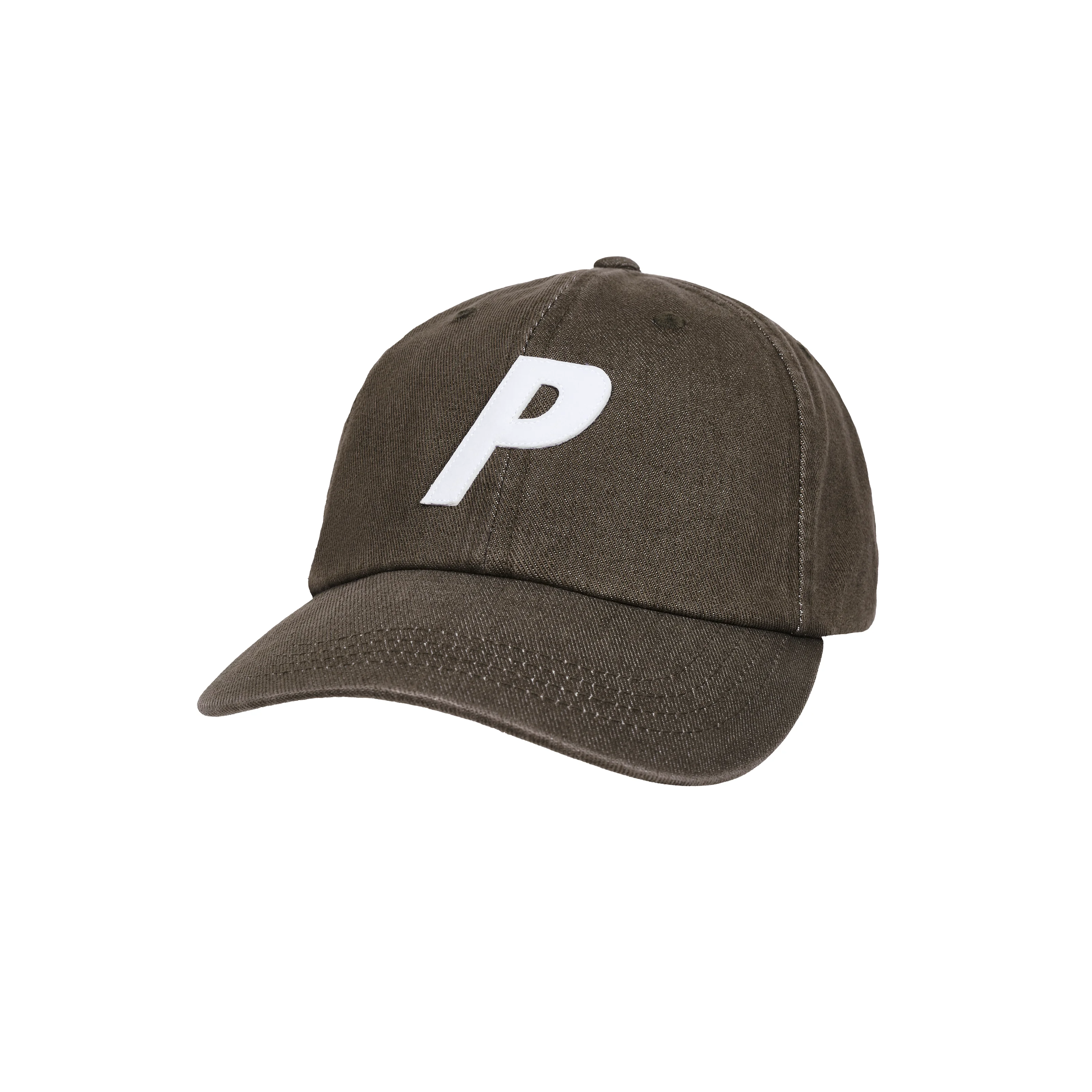 BLEACHED DENIM P 6-PANEL BROWN - 1