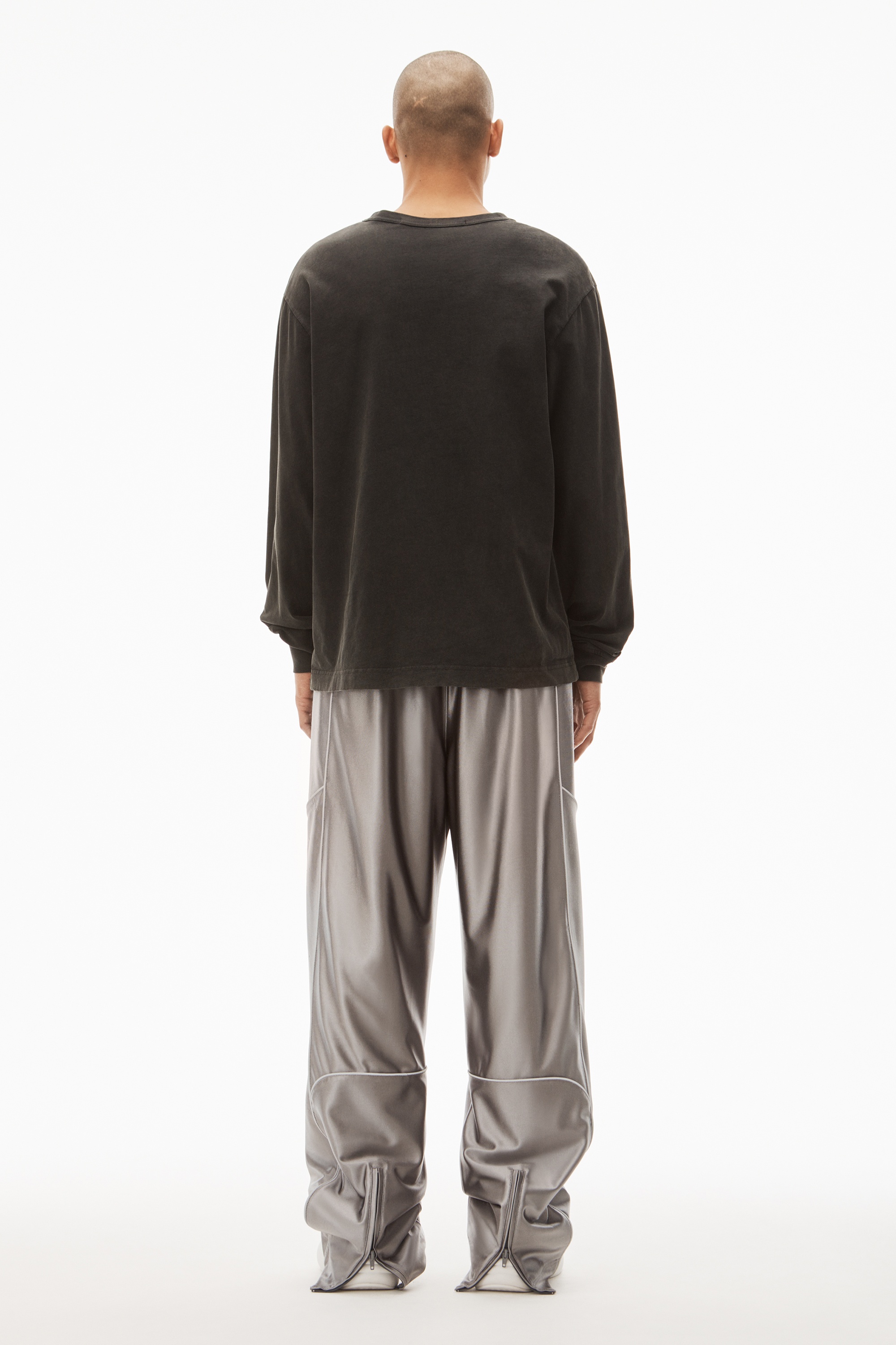LONG-SLEEVE TEE IN ACID WASH JERSEY - 4