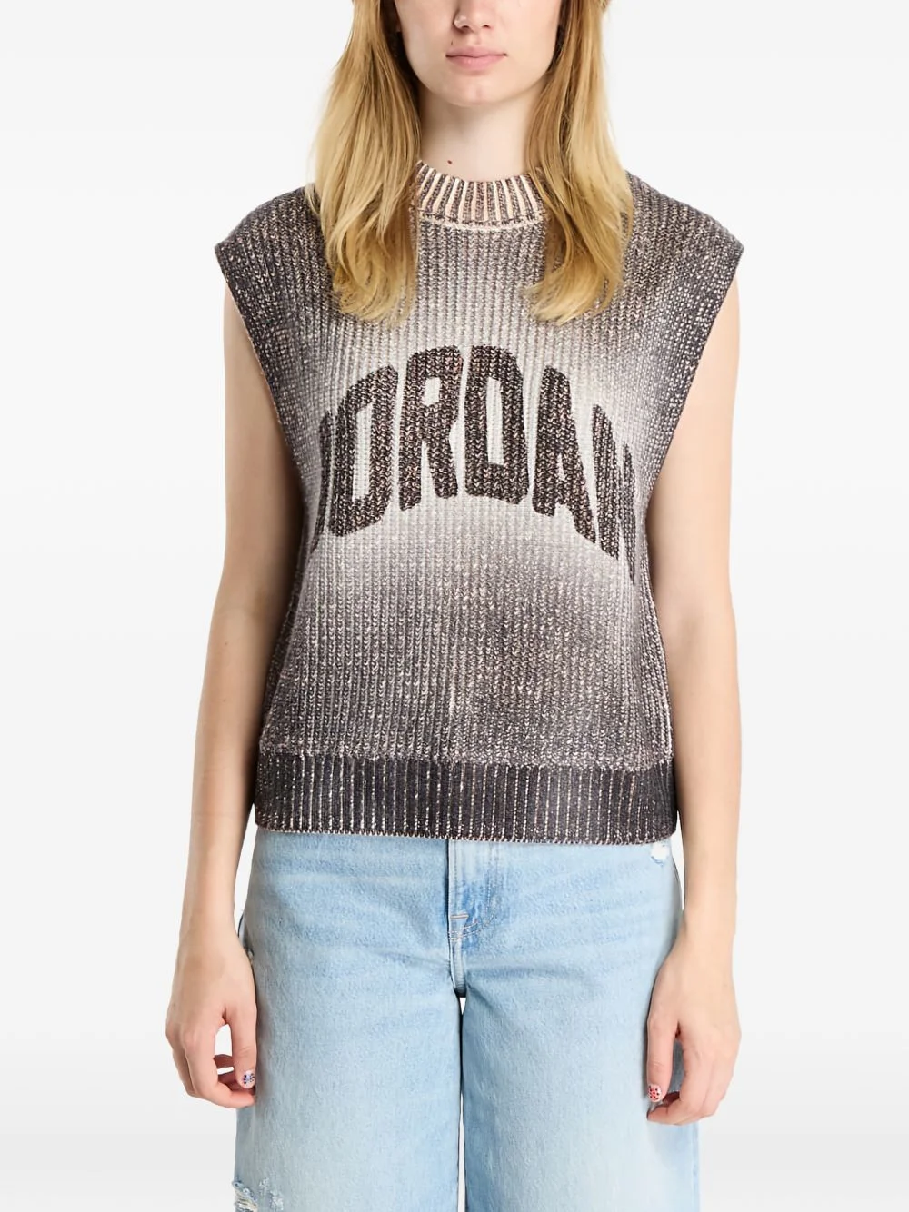 sleeveless sweater - 1