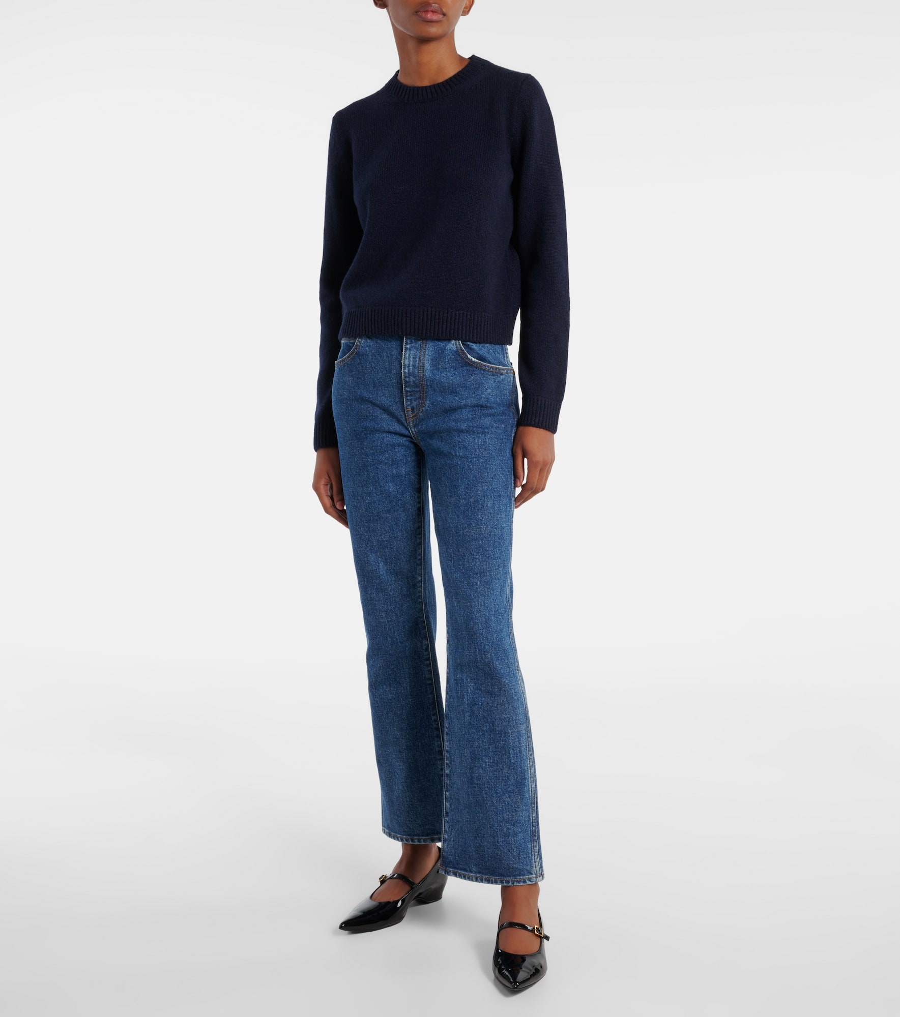 Vivian cropped bootcut jeans - 2