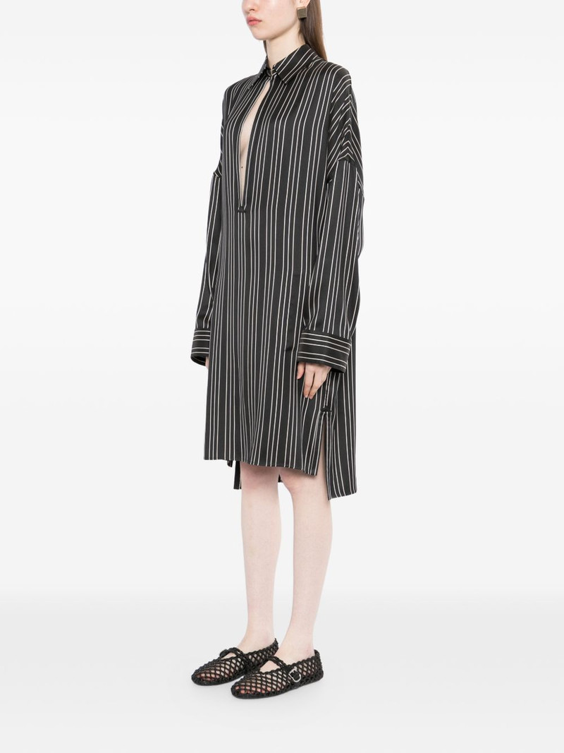 striped v-neck dress 3