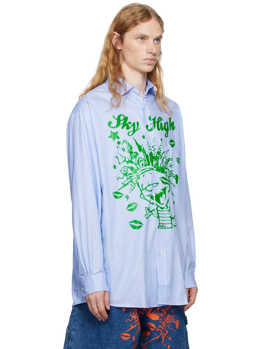 Blue Mindblown Print Shirt - 2