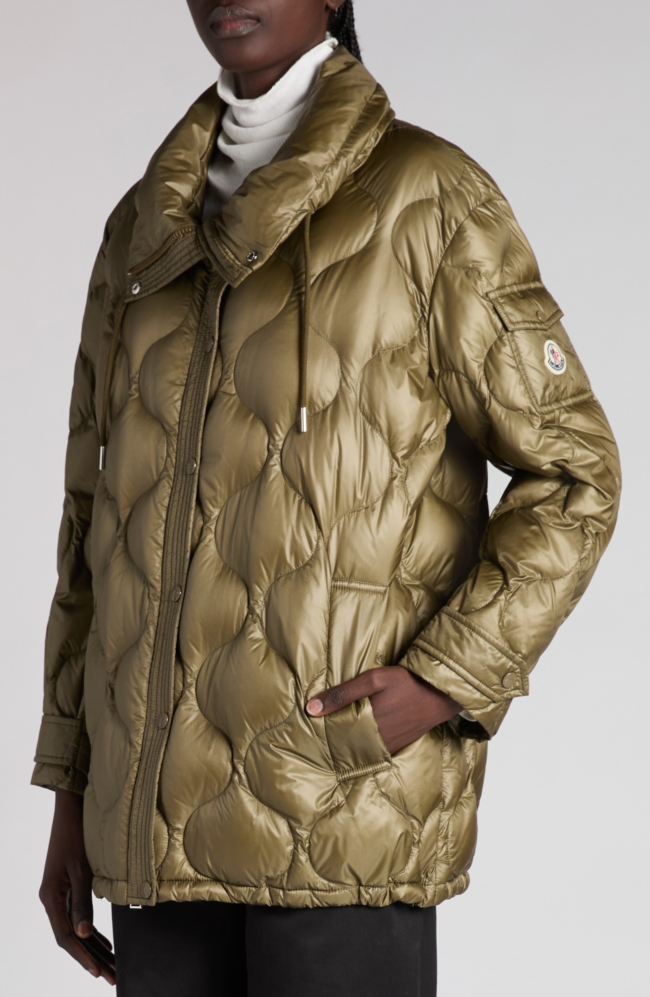 Moncler Lombi Onion Quilted Down Jacket in Olive Green at Nordstrom - 4