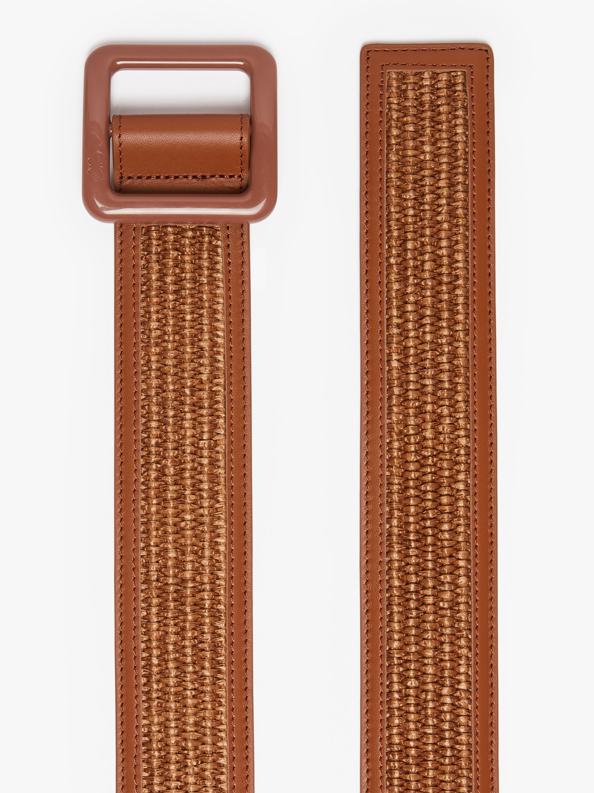 BOCCA Nylon and cotton raffia belt - 2