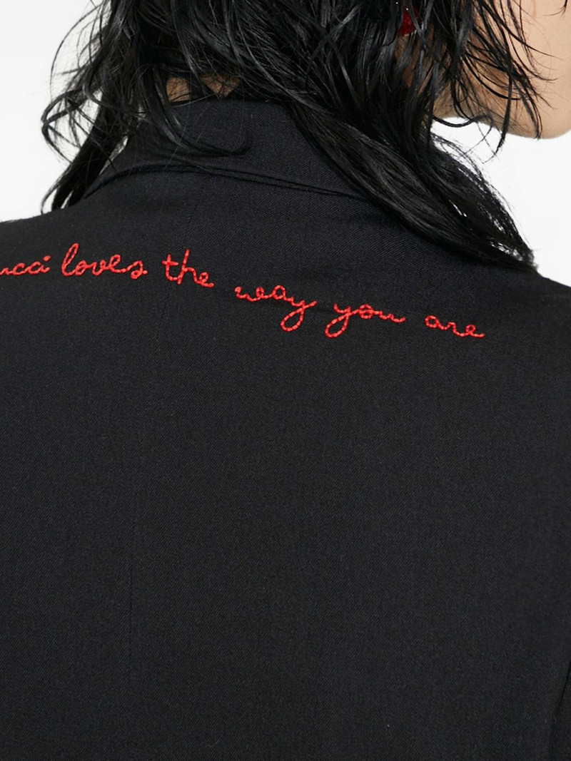 double-breasted embroidered blazer 5
