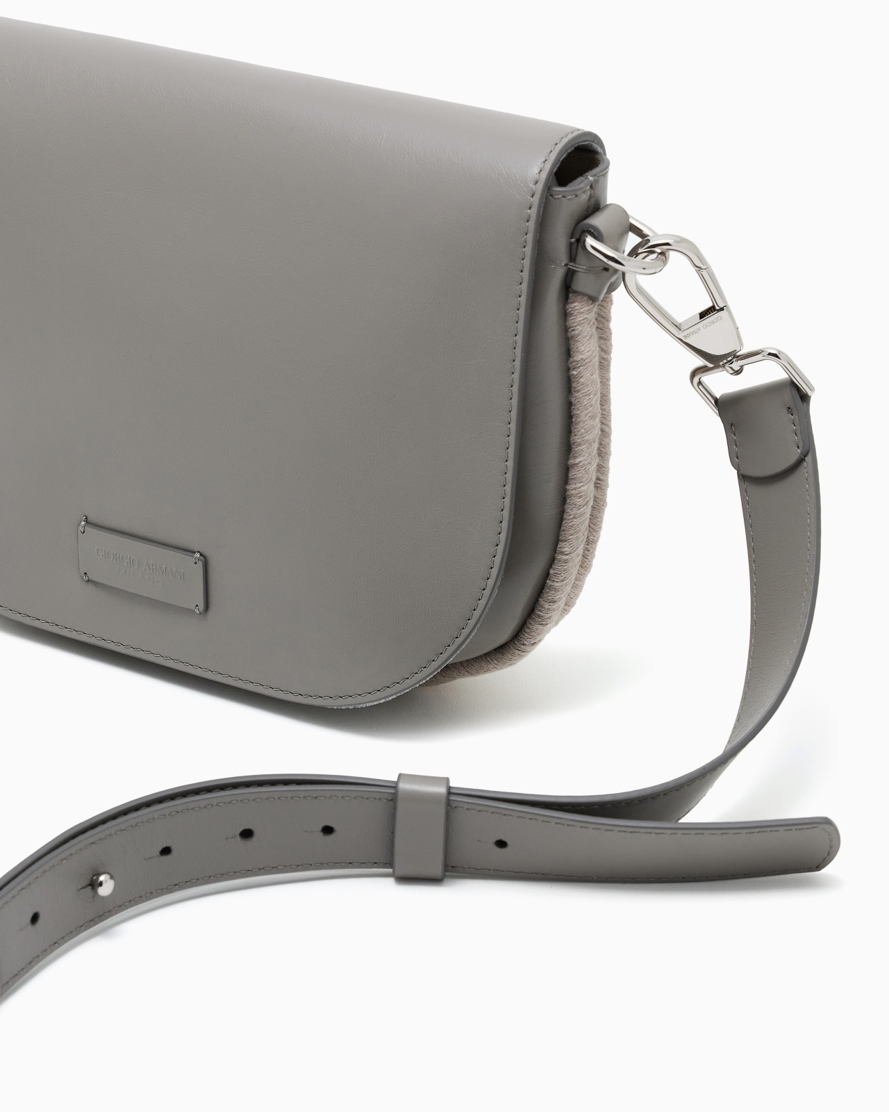 MEDIUM NAPPA-LEATHER AND ROPE STRAP - 5