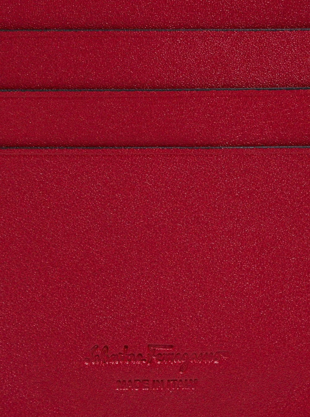 Ferragamo Men Salvatore Ferragamo Man's Revival Black  Leather Card Holder With Gancini Buckle - 4
