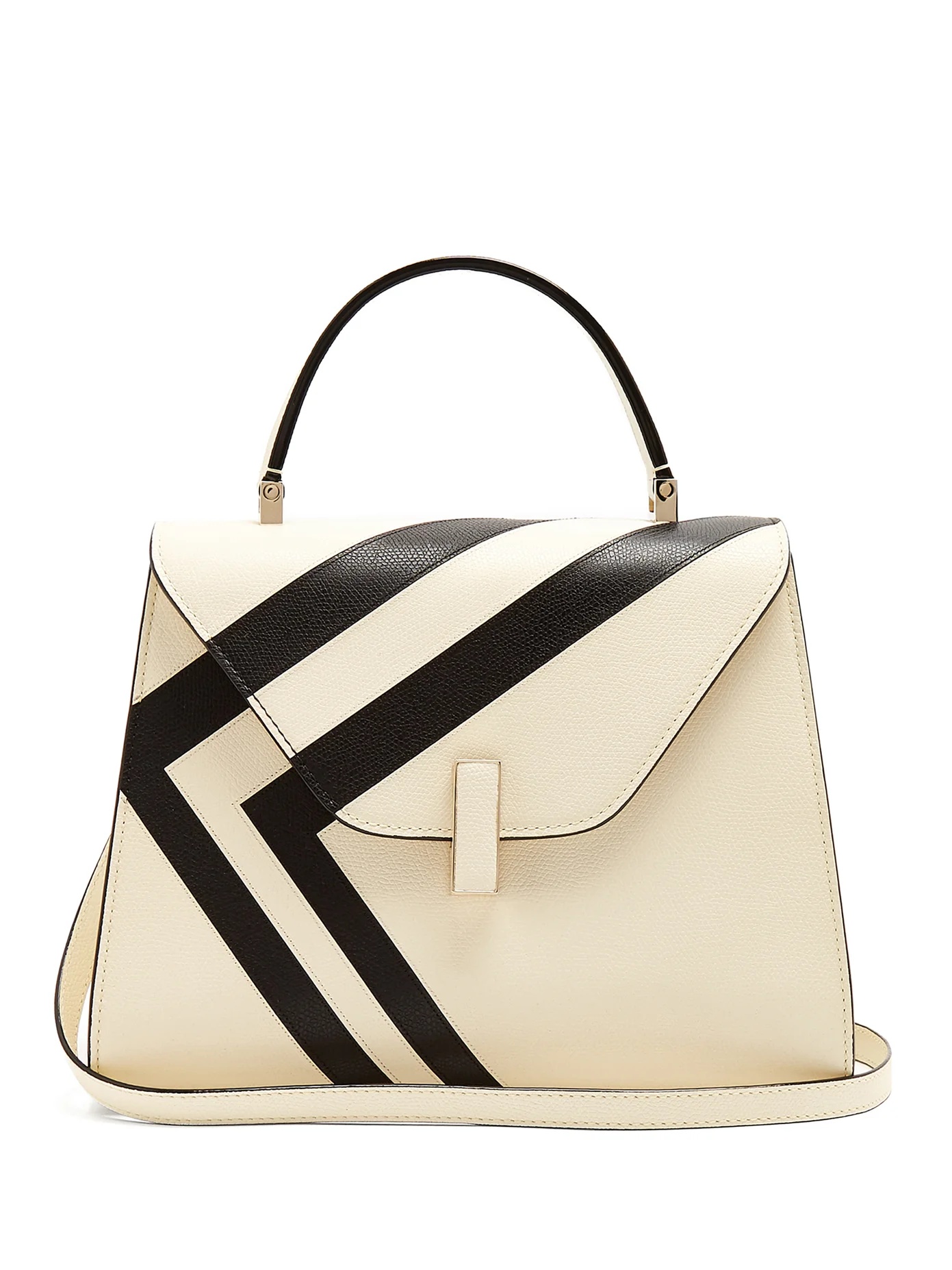 Iside medium striped grained-leather bag - 1