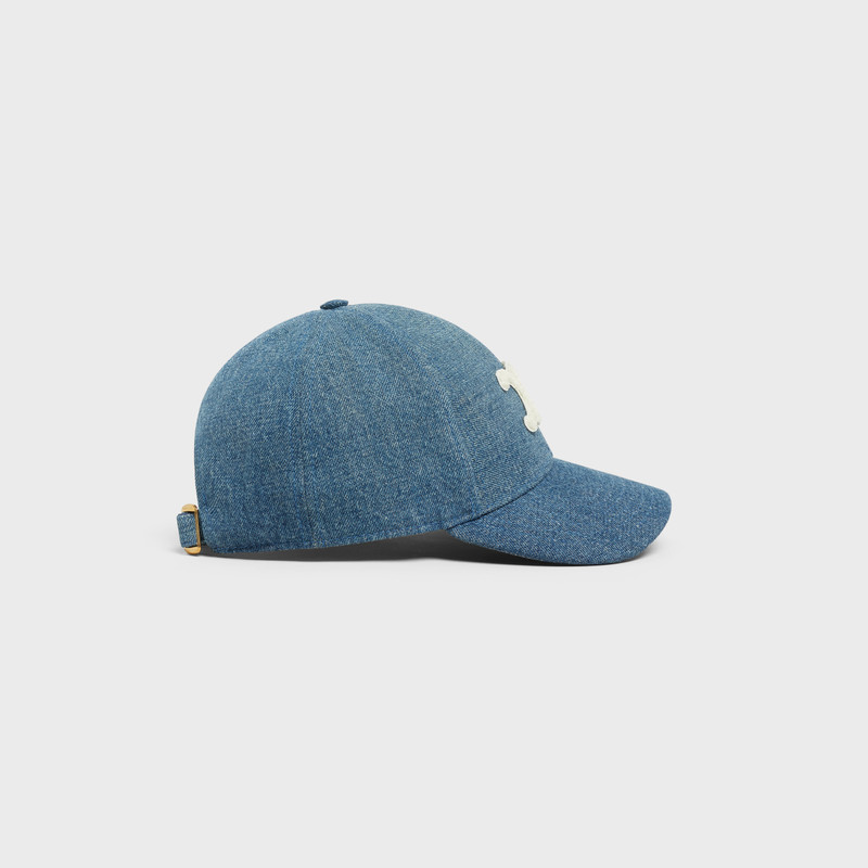 "TRIOMPHE" BASEBALL CAP IN DENIM 3