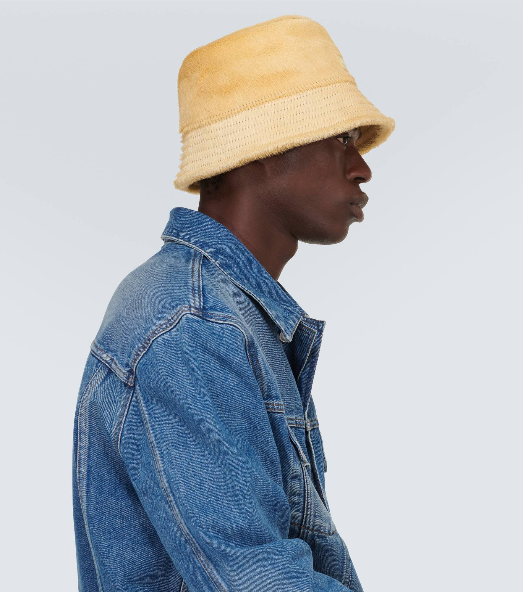 Le Bob Sperone calf hair bucket hat - 3