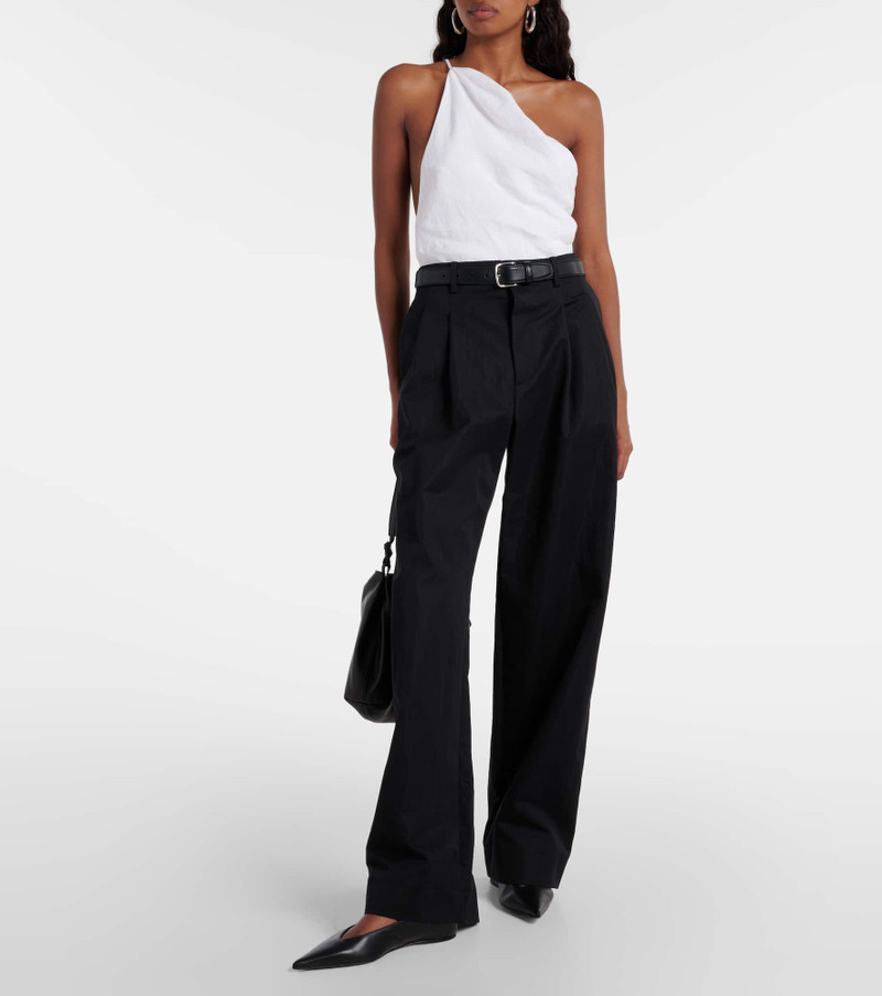 TOVE Petra one-shoulder linen top outlook