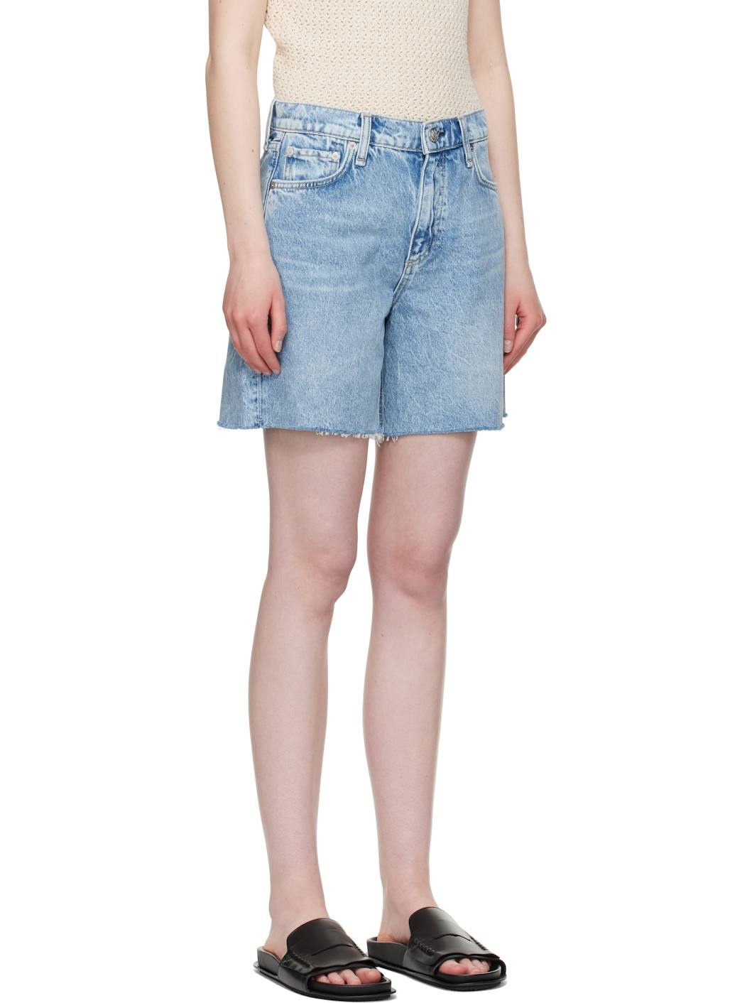 Blue Kaia Denim Shorts - 2