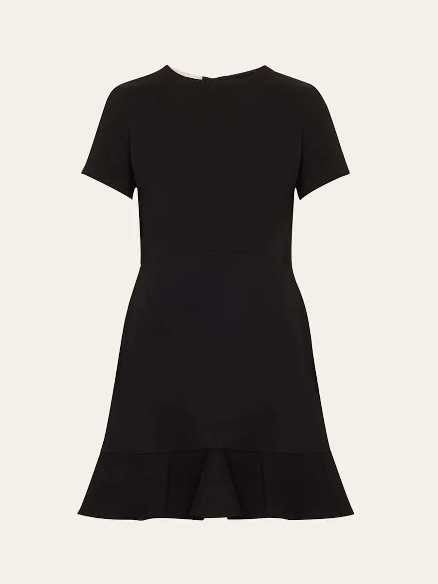 Iconic Mini Dress with Flounce Hem - 1