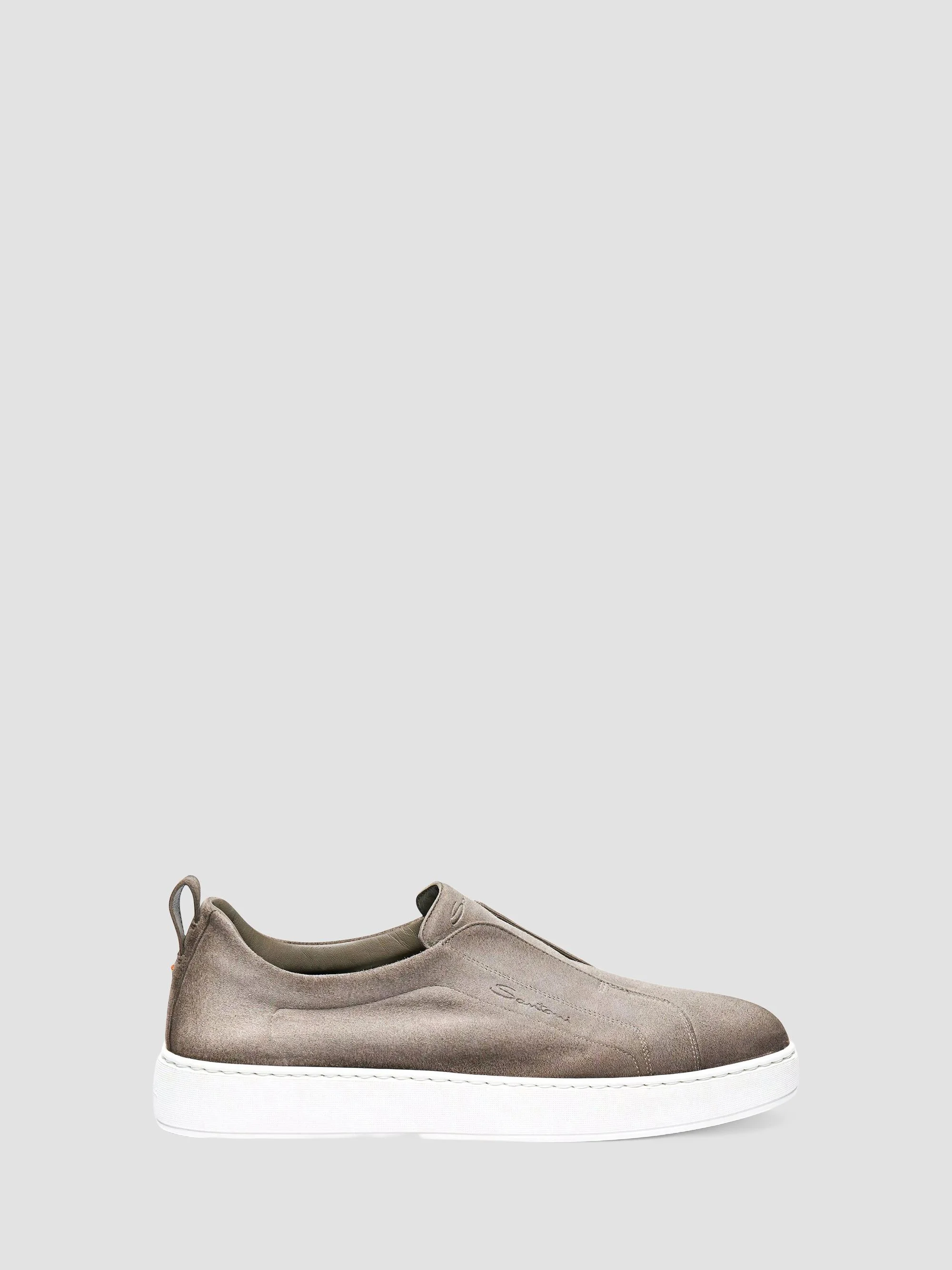 Men's Victory Logo Seta Suede Slip-On Sneakers - Beige - 1