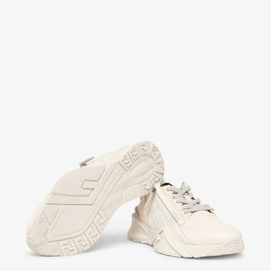 White leather low-tops - 5