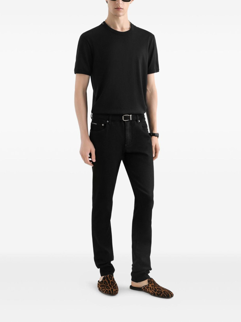 Dolce & Gabbana logo patch denim outlook