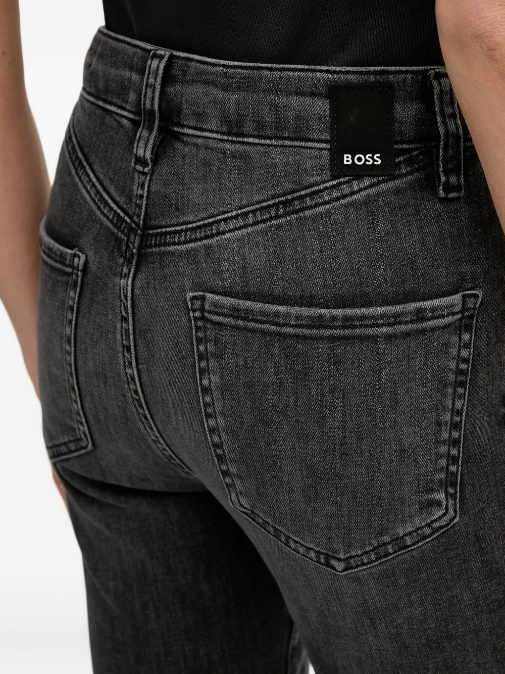 logo-patch jeans - 4