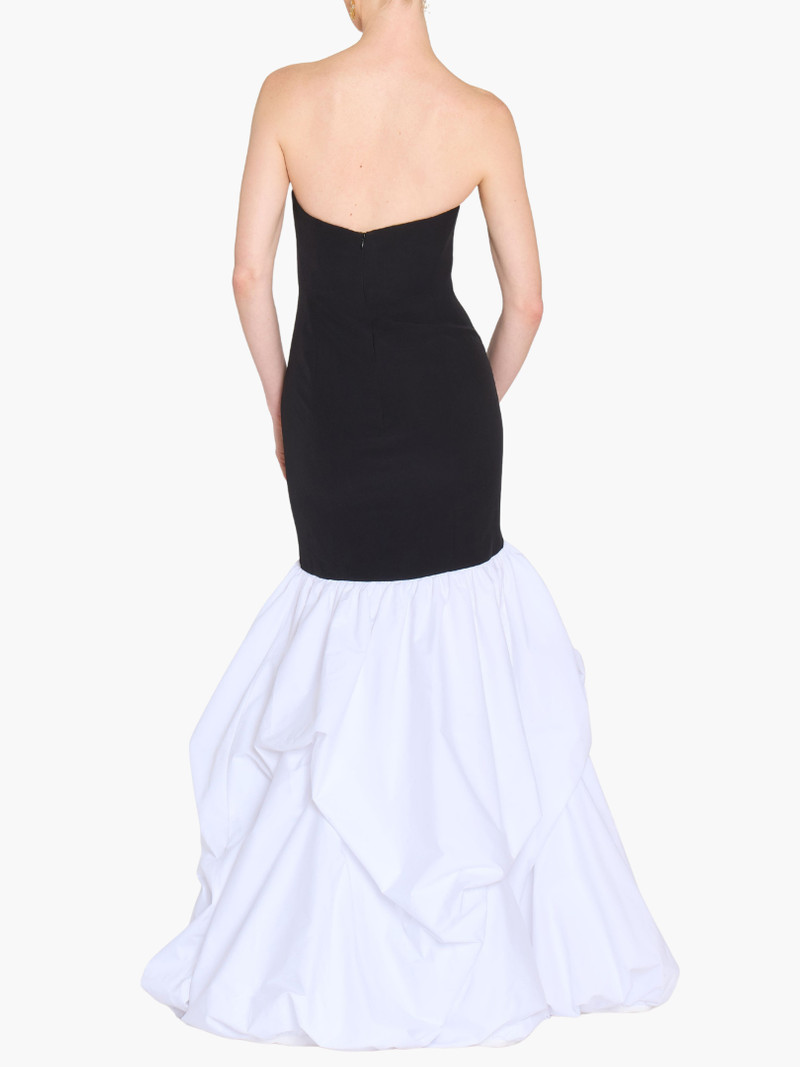 Marchesa STRAPLESS DROP WAIST MERMAID TAFFETA POUF GOWN outlook