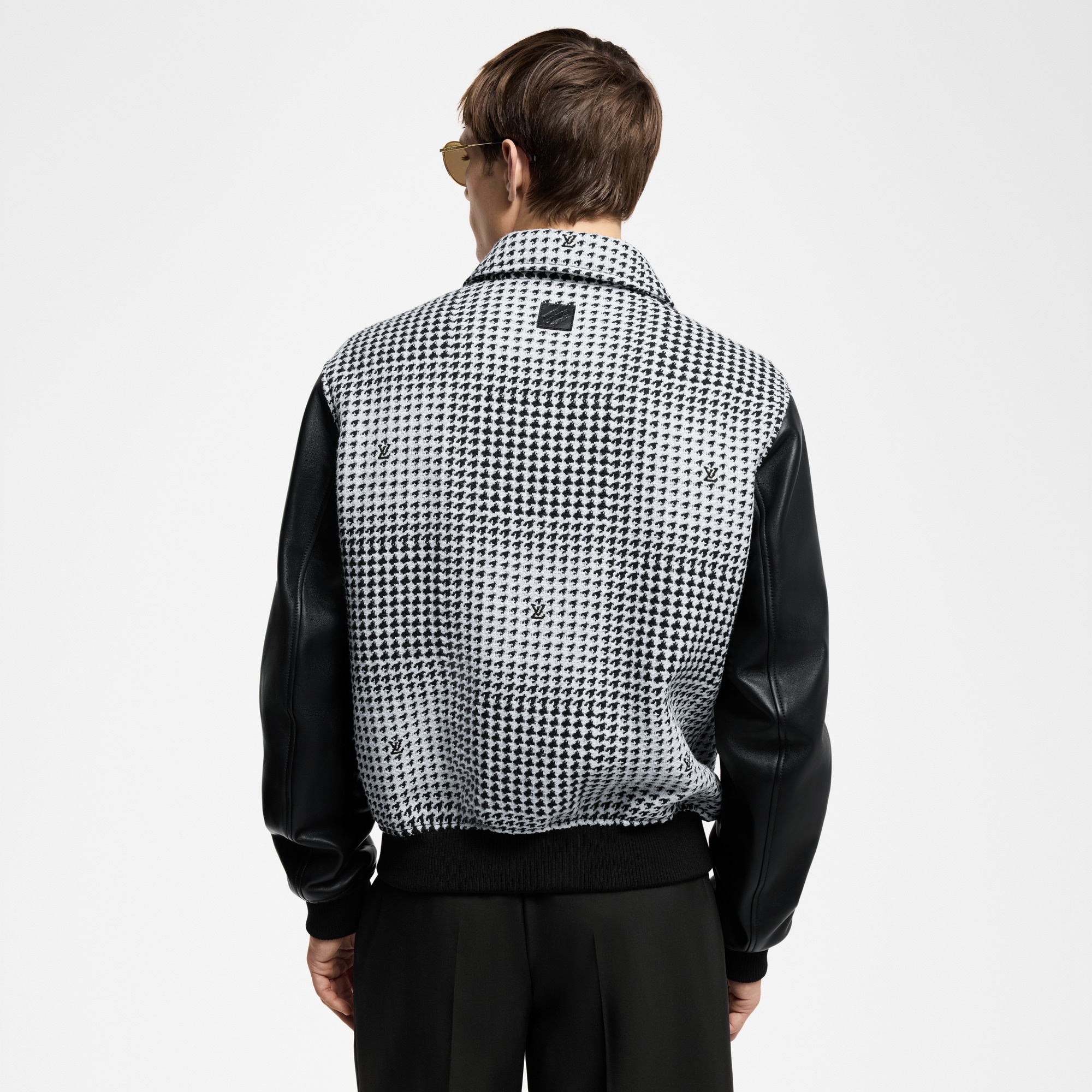 Mixed Leather And Wool Blouson - 5