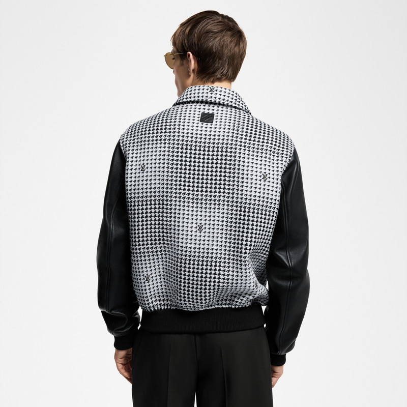 Mixed Leather And Wool Blouson 5