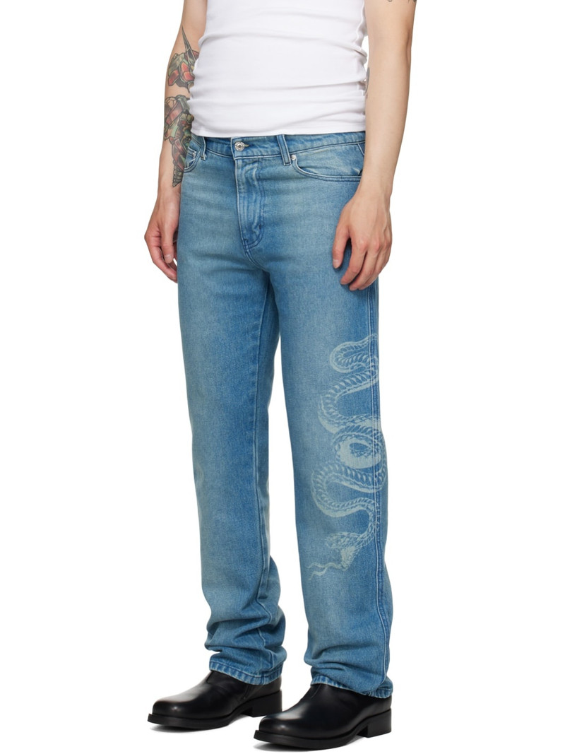 LU'U DAN Blue CLOT Edition Straight Leg Jeans outlook