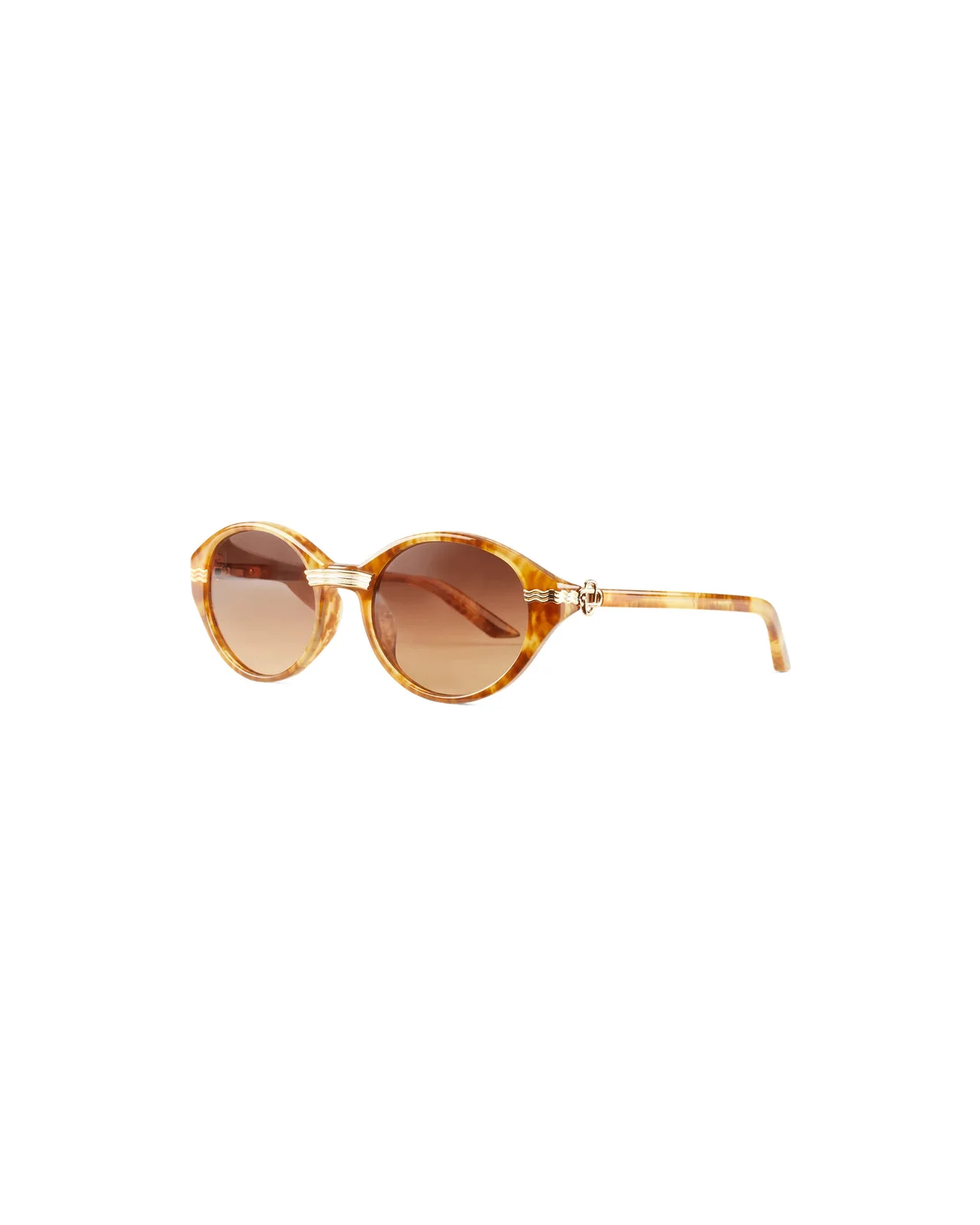 Brown & Gold Cannes Sunglasses | Casablanca Paris - 1