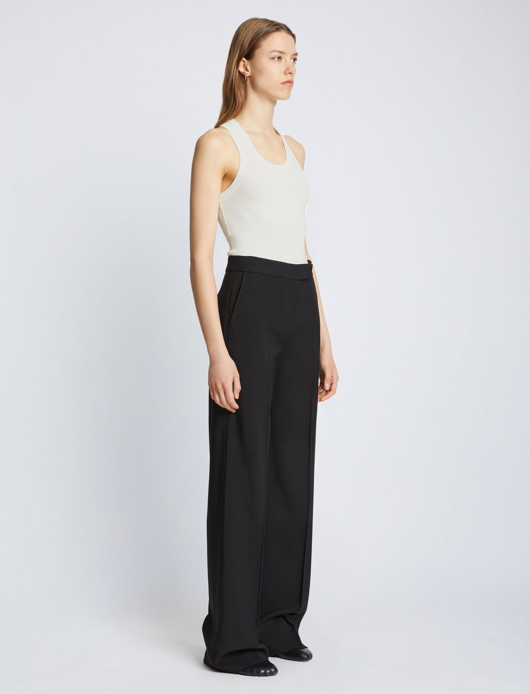 Roberts Knit Tank in Matte Viscose Rib – Proenza Schouler