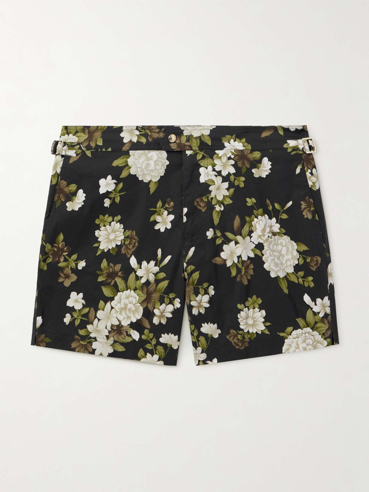 Hendrix Slim-Fit Short-Length Floral-Print Swim Shorts - 1