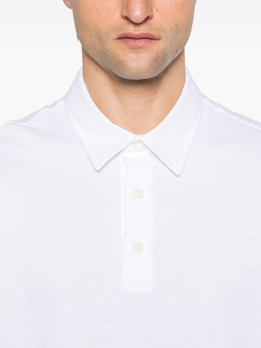 piqué cotton polo shirt - 4