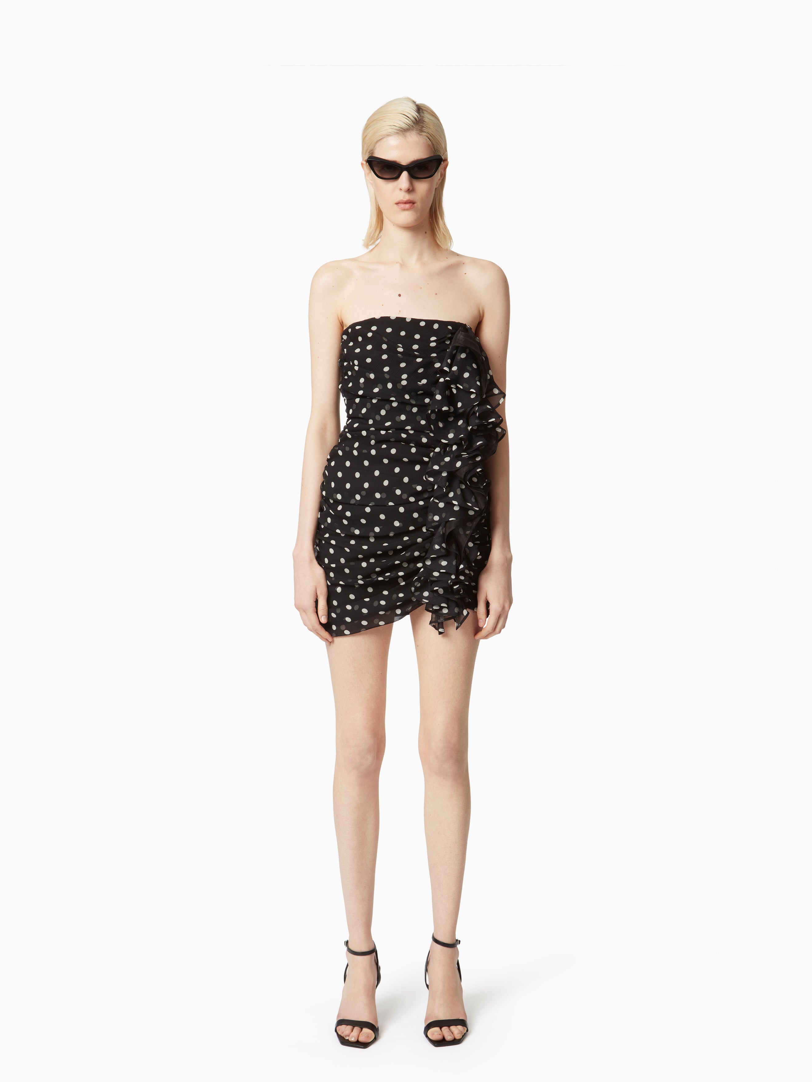 POLKA DOTS BUSTIER MINI DRESS - 1