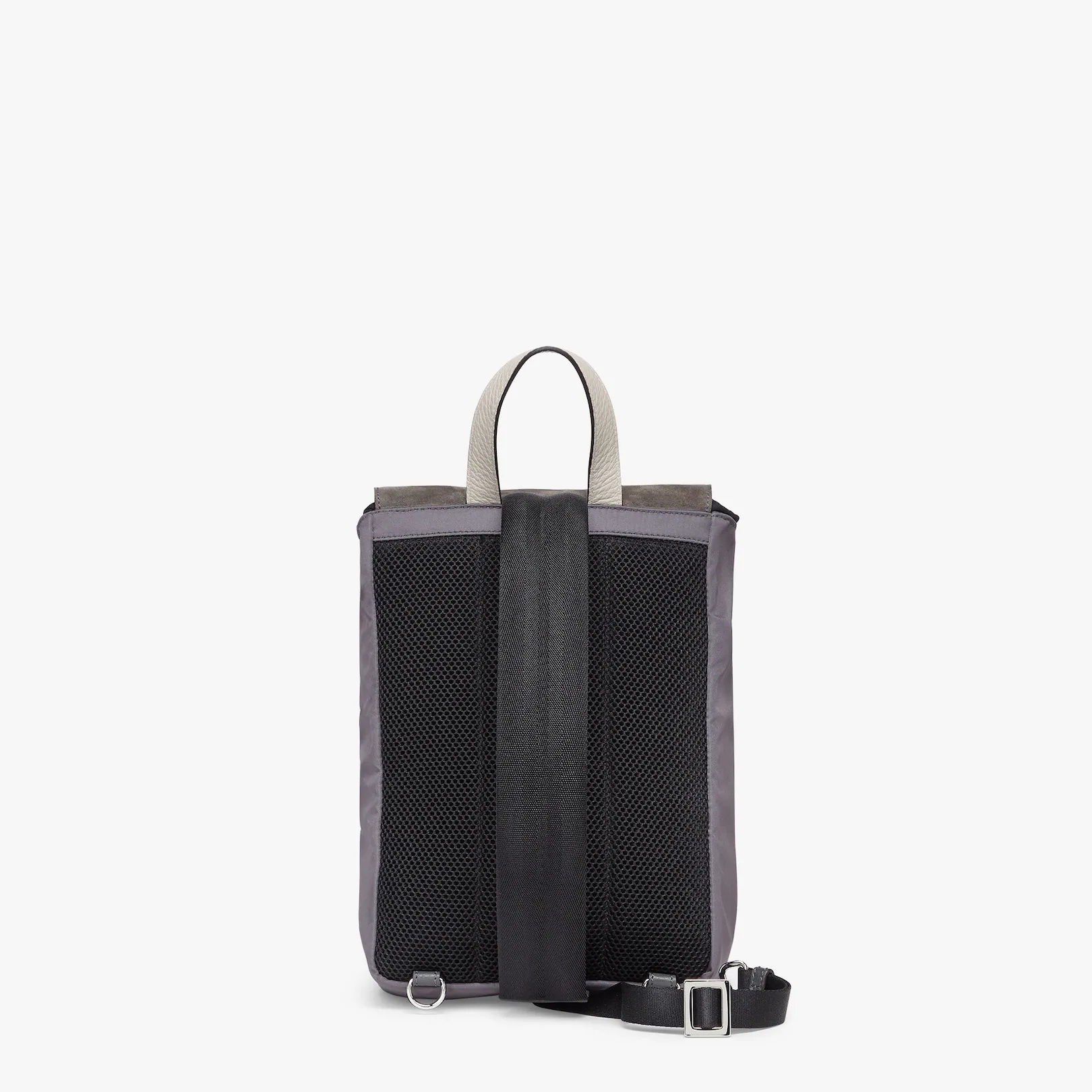 Gray suede backpack - 3