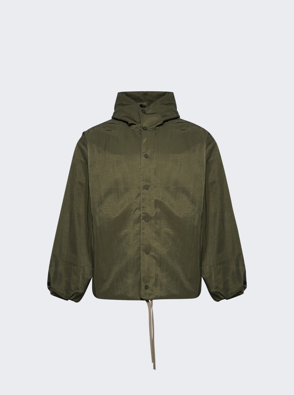 Hooded Coaches Jacket Military - 1