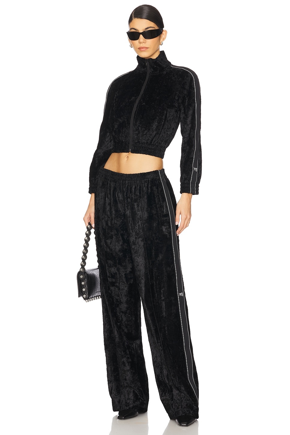 Cropped Track Jacket With Logo Webbing - 5