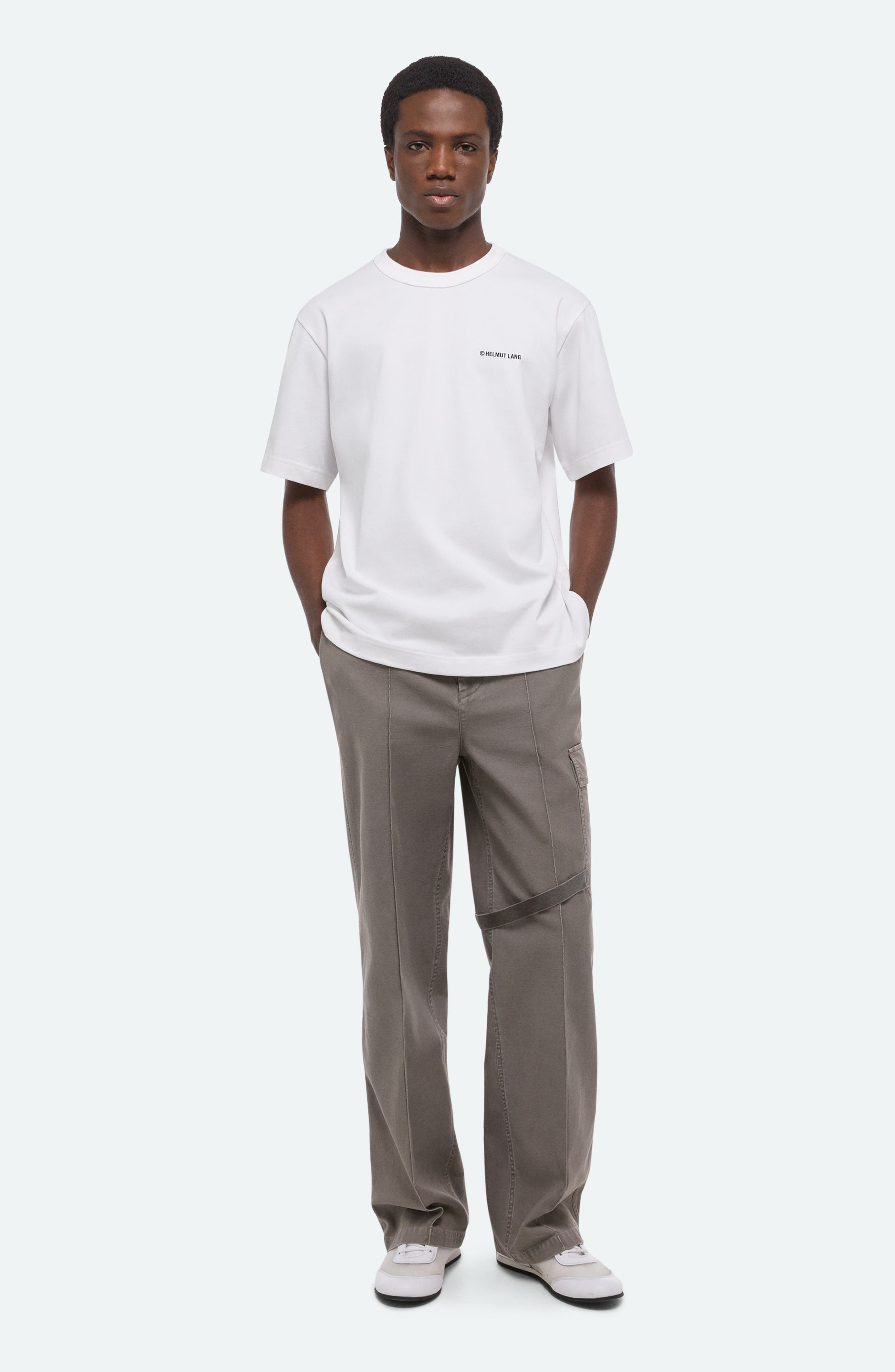 Helmut Lang Plastic Logo Cotton Graphic T-Shirt in White at Nordstrom - 6
