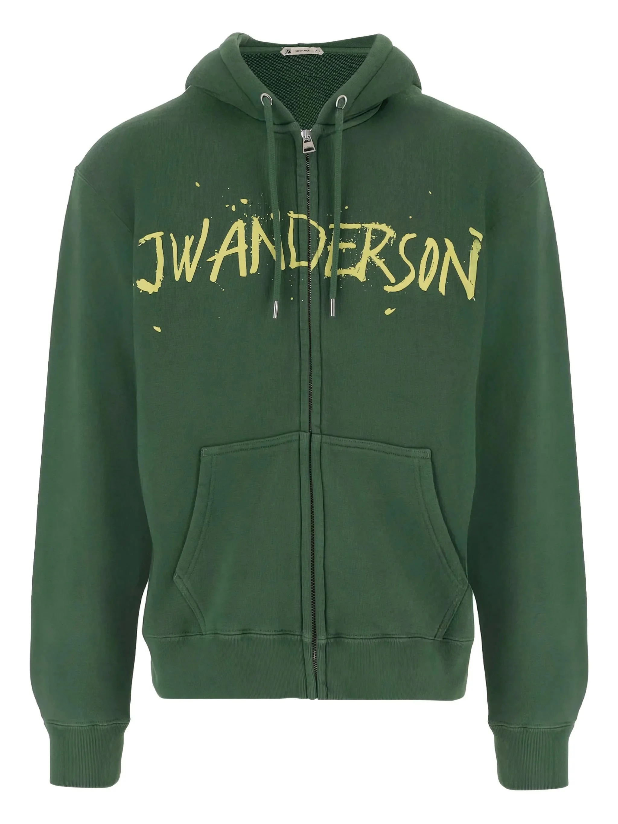 Jw Anderson Front-zip Logo Hoodie - 1
