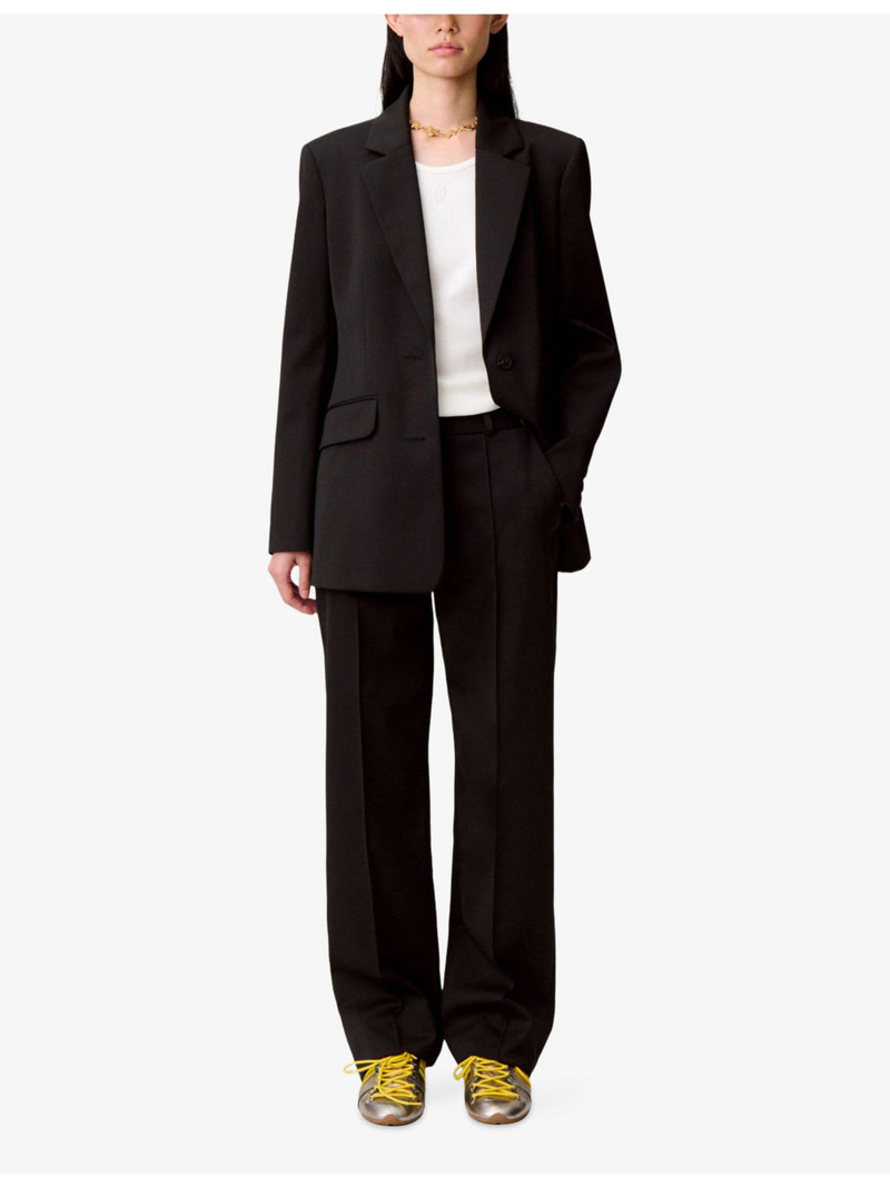 Claudie Pierlot Tailored Straight-Leg Woven Trousers outlook