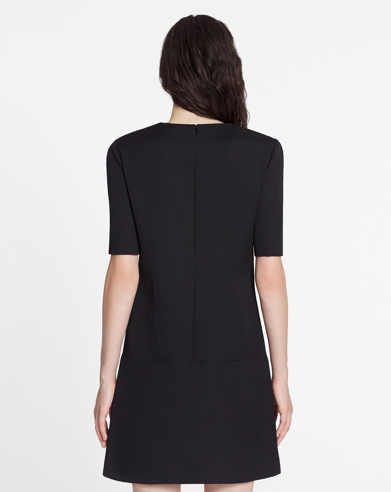 SHORT-SLEEVED TAILORED MINI DRESS - 4