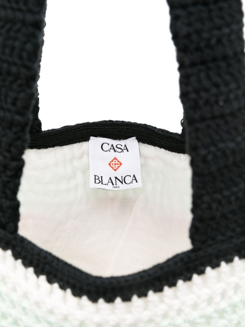 logo-embroidered tote bag 5