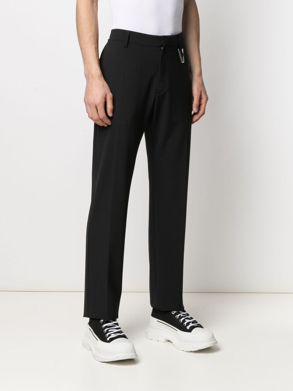 straight-leg tailored trousers - 3