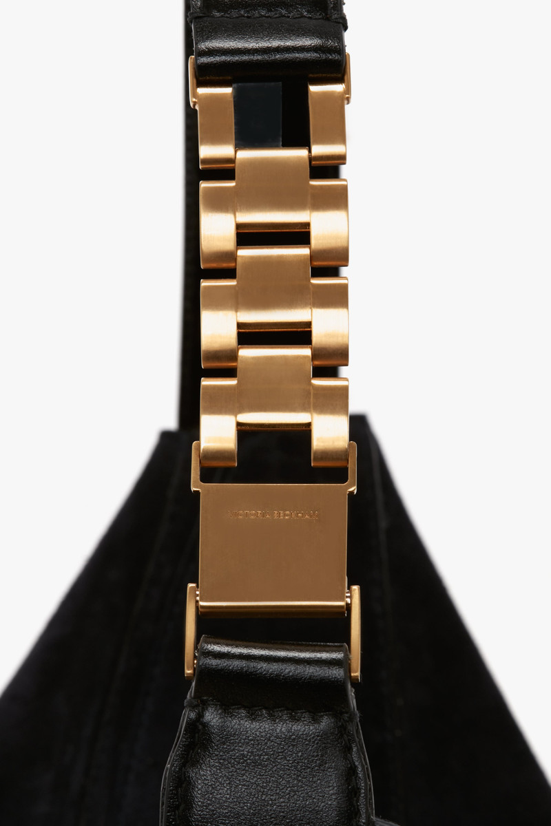 Large Belt Bag in Dark Navy Suede 4