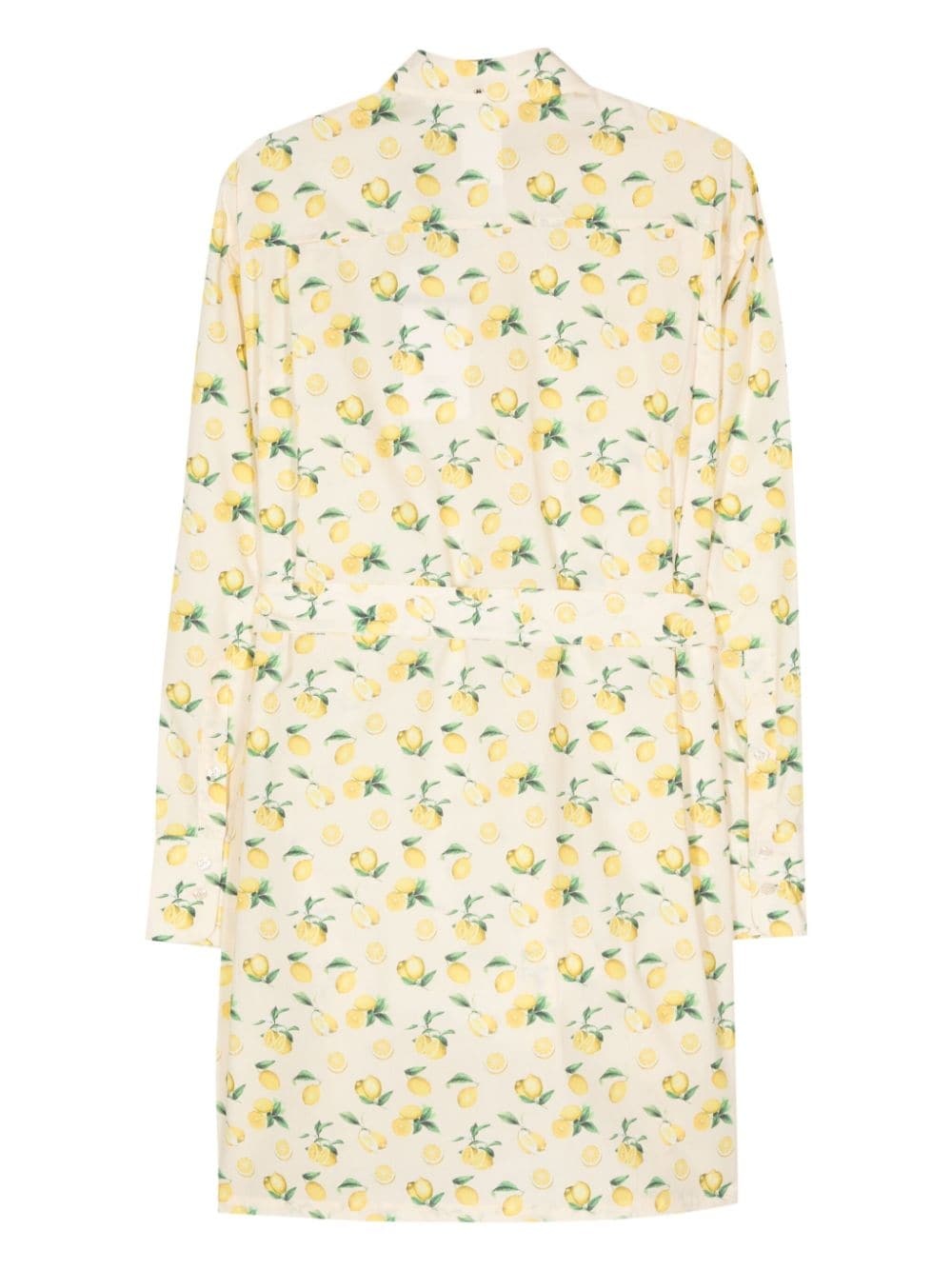 lemon-print mini dress - 2