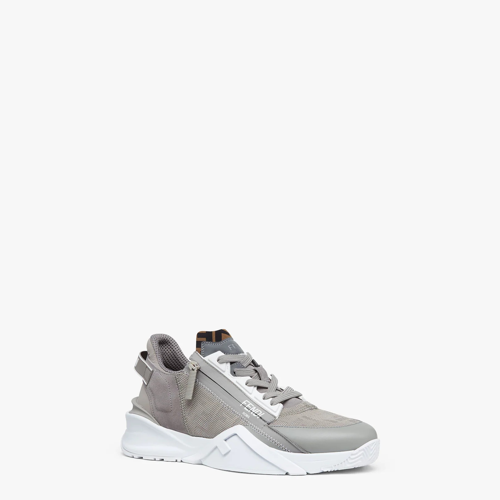 Grey fabric trainers - 2