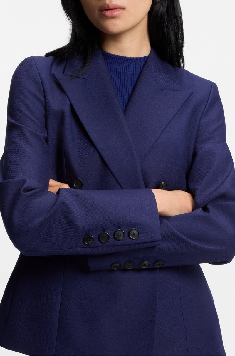 REGULAR-FIT BLAZER IN VIRGIN-WOOL TWILL 6