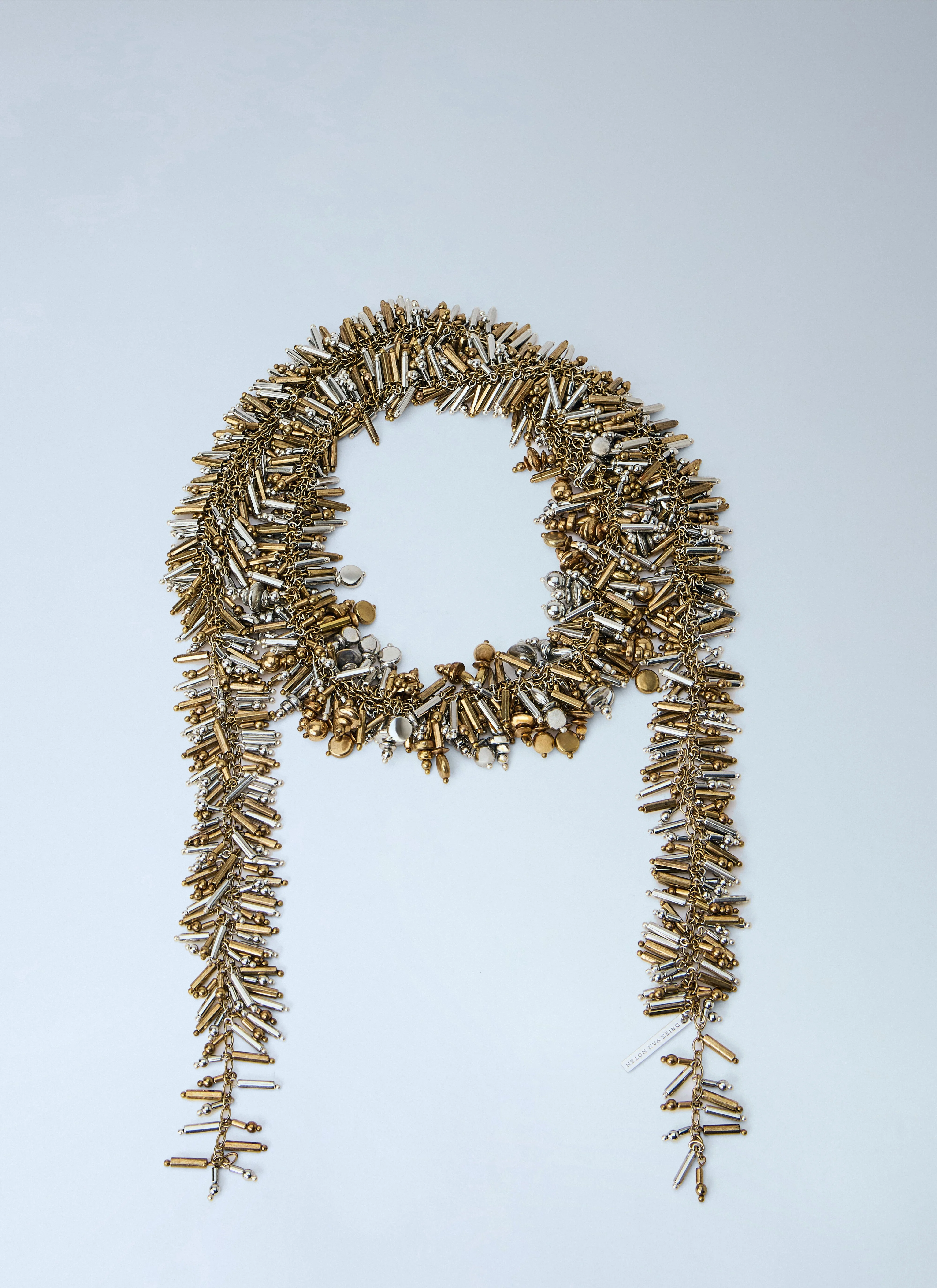 Metallic Beaded Necklace - 1