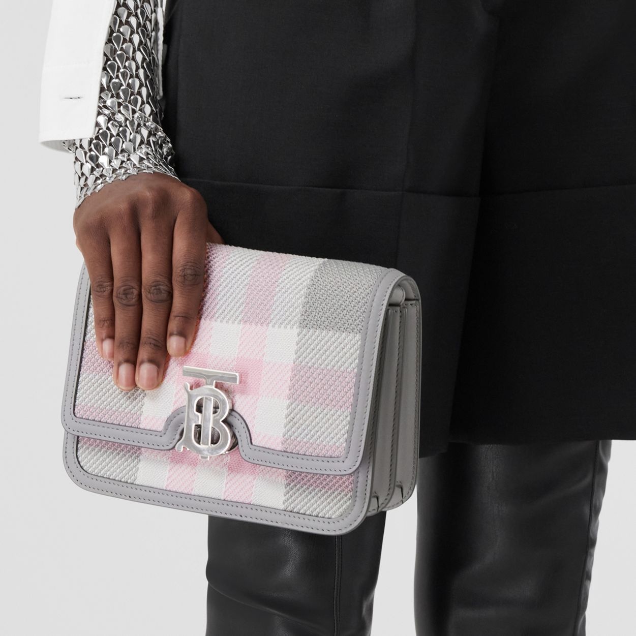 Knitted Check Small TB Bag 3