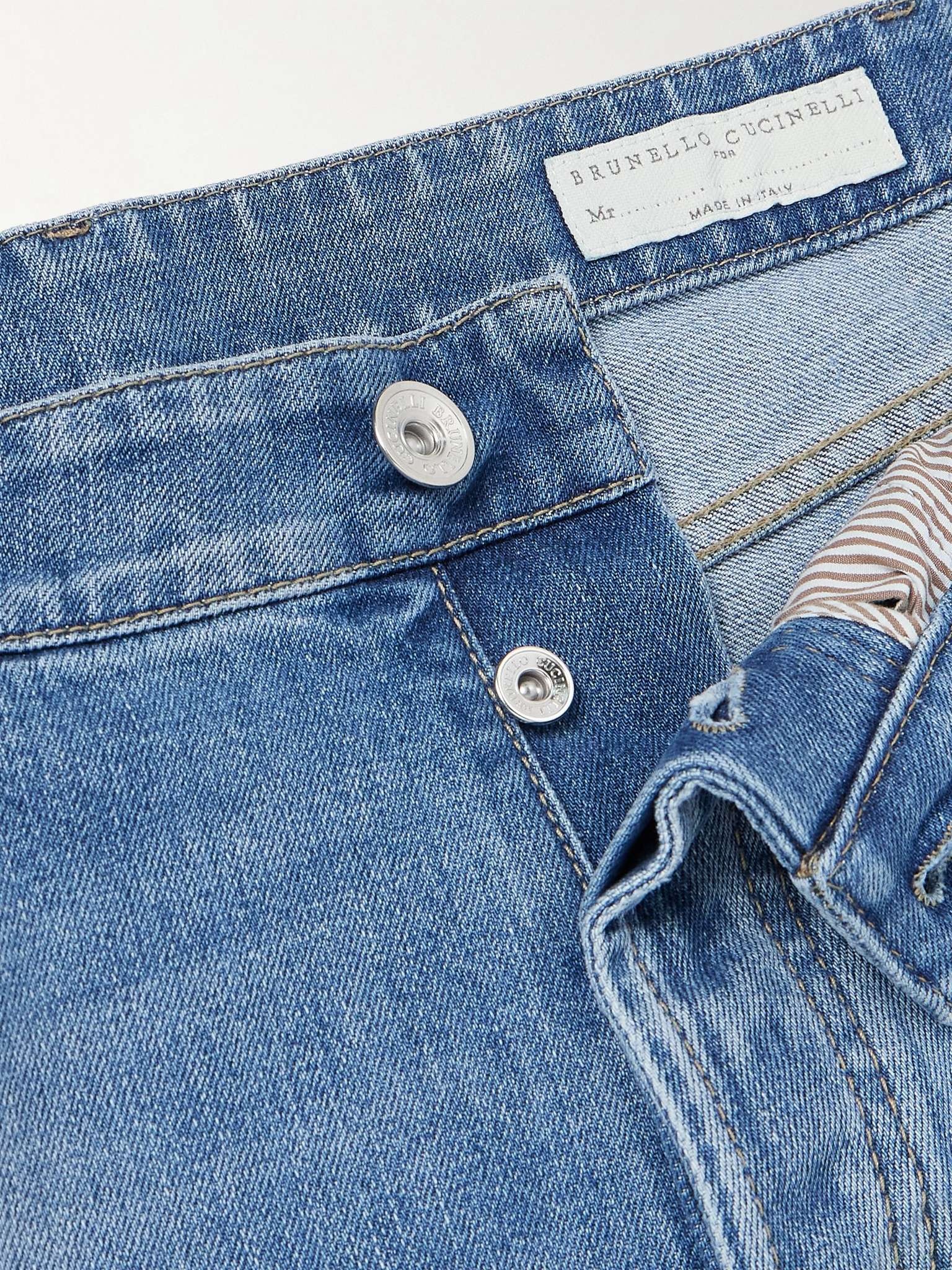 Slim-Fit Straight-Leg Logo-Embroidered Jeans - 3