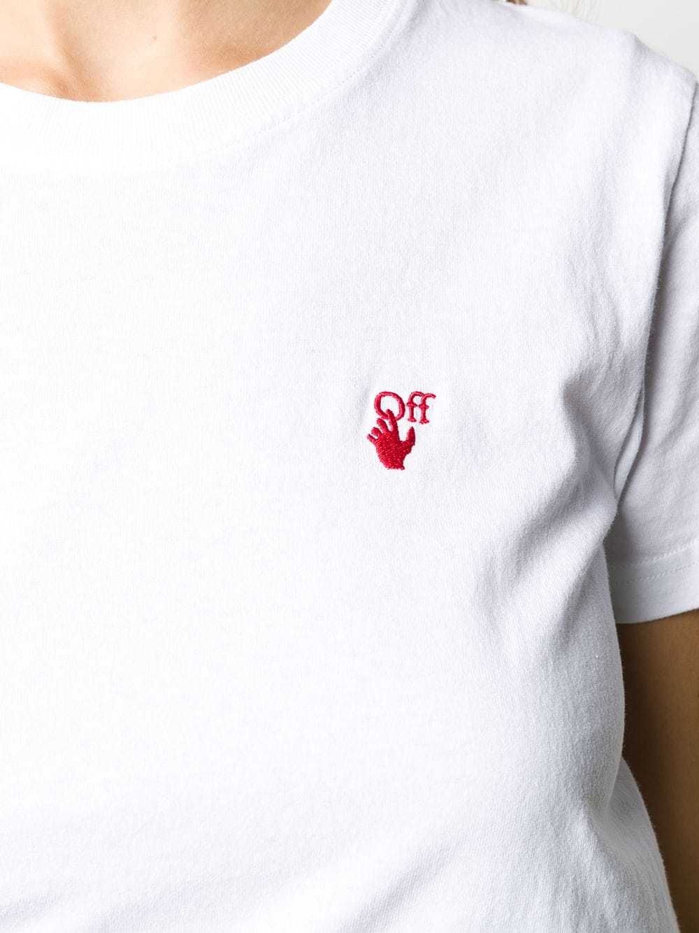 embroidered logo T-shirt - 5