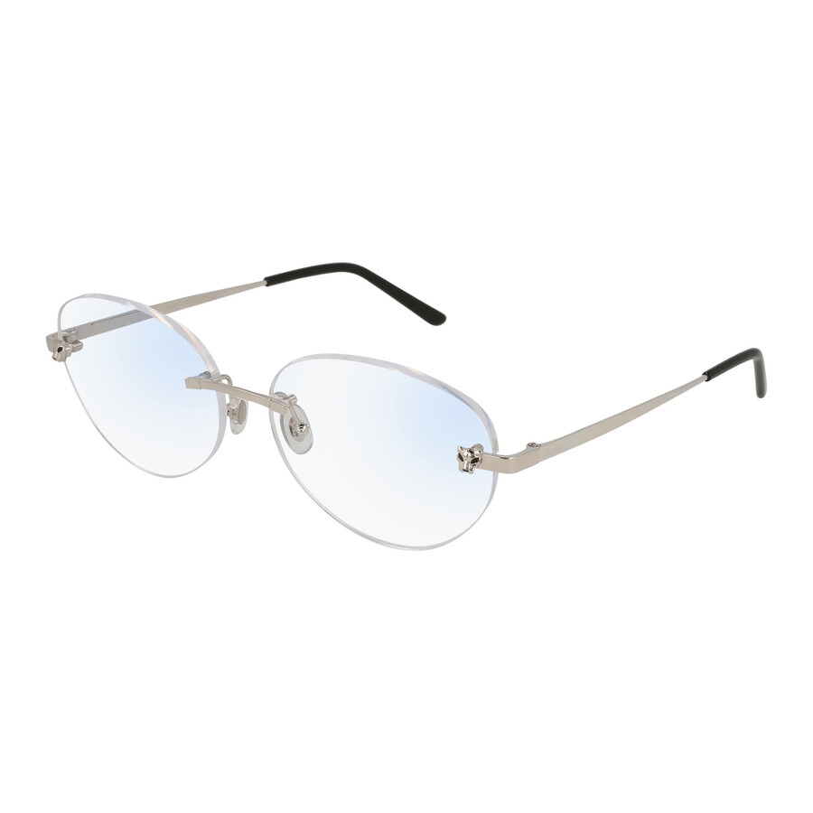 Cartier Panthere de Cartier Demo Oval Ladies Eyeglasses CT0028O 001 56 - 1
