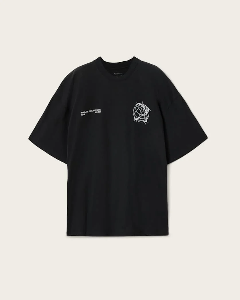 CALLER OVERSIZED SHORT SLEEVE GRAPHIC T-SHIRT - 1