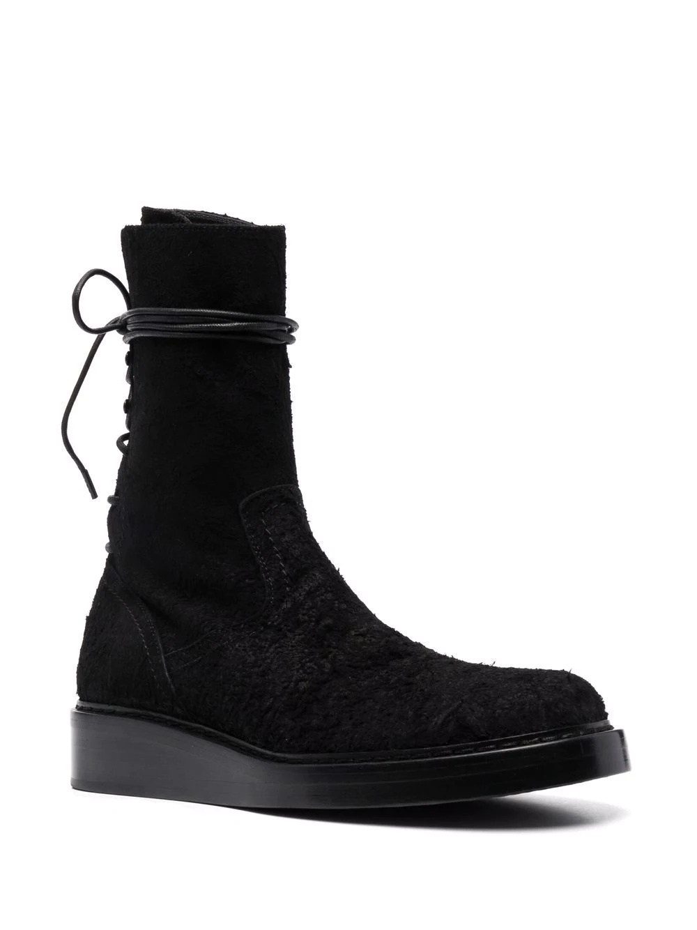 Victor suede-effect lace-detail boots - 2